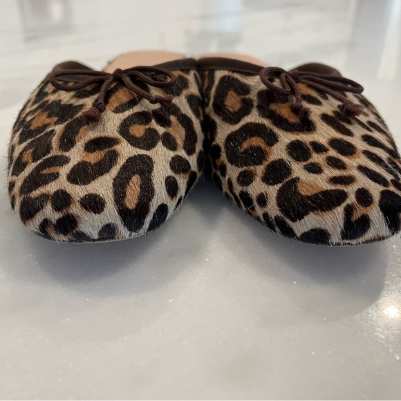 J.Crew Womens Calf Hair Zoe Mule Flats Leopard Size 7.5 - Picture 6 of 6